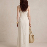 Lúcia - Vestido Maxi Branco com Fenda