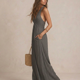 Julia - Vestido maxi com drapeado