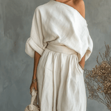 Mila™ | Conjunto de 2 peças com decote bardot