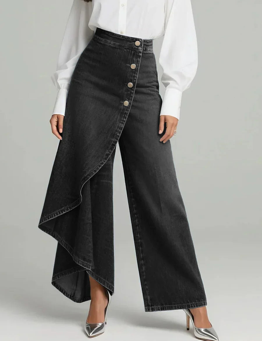 The Elara™ | Jeans de perna larga