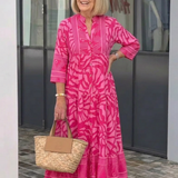 Amandina | Vestido midi com botões