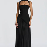 ZAFIRA | Vestido longo com efeitos brilhantes