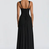 ZAFIRA | Vestido longo com efeitos brilhantes