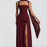 ZAFIRA | Vestido longo com efeitos brilhantes