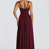 ZAFIRA | Vestido longo com efeitos brilhantes