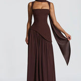ZAFIRA | Vestido longo com efeitos brilhantes