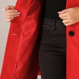 Helena™ - Casaco de Inverno Feminino com Um Botão