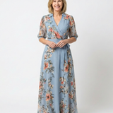 Laure | Vestido maxi com padrão floral