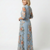 Laure | Vestido maxi com padrão floral