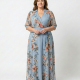 Laure | Vestido maxi com padrão floral