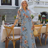 Laure | Vestido maxi com padrão floral