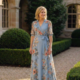 Laure | Vestido maxi com padrão floral
