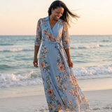 Laure | Vestido maxi com padrão floral